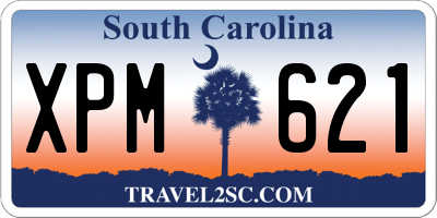 SC license plate XPM621