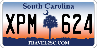 SC license plate XPM624