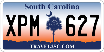 SC license plate XPM627