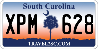 SC license plate XPM628