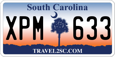 SC license plate XPM633
