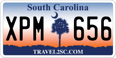 SC license plate XPM656