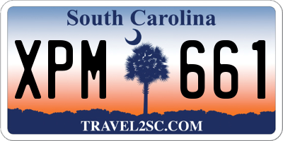 SC license plate XPM661