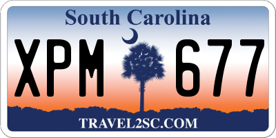 SC license plate XPM677