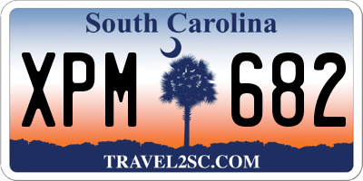 SC license plate XPM682