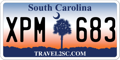 SC license plate XPM683