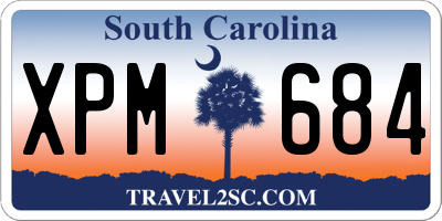 SC license plate XPM684