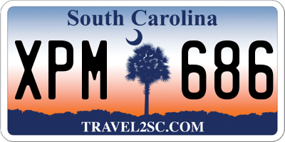 SC license plate XPM686