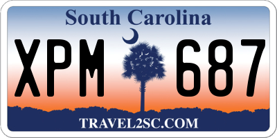 SC license plate XPM687