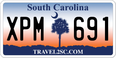 SC license plate XPM691