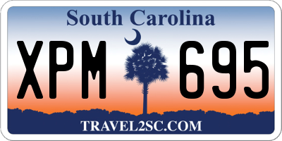 SC license plate XPM695