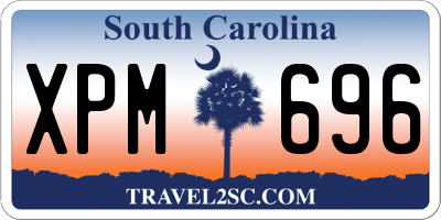 SC license plate XPM696