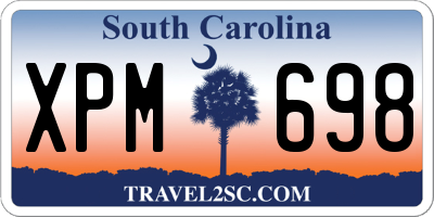 SC license plate XPM698