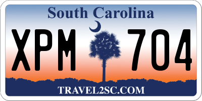 SC license plate XPM704