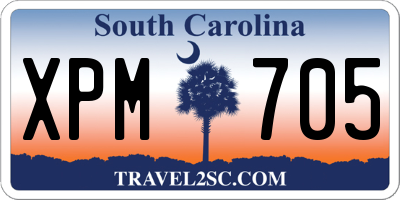 SC license plate XPM705