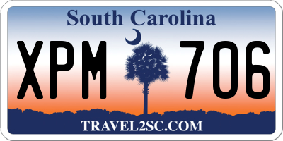 SC license plate XPM706