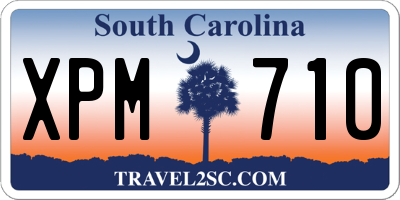 SC license plate XPM710