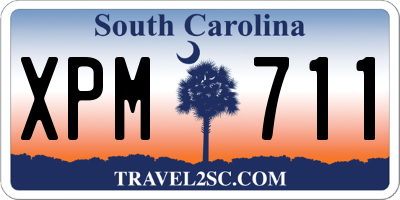 SC license plate XPM711