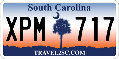 SC license plate XPM717