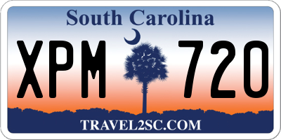 SC license plate XPM720