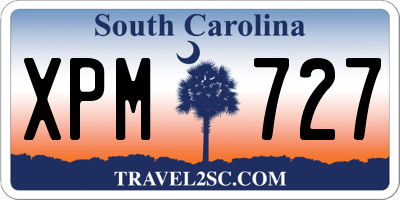 SC license plate XPM727