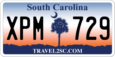SC license plate XPM729