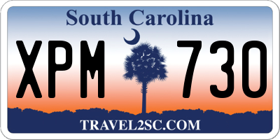 SC license plate XPM730