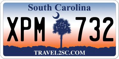 SC license plate XPM732