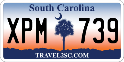 SC license plate XPM739