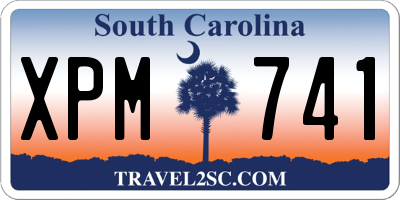 SC license plate XPM741