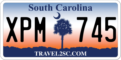 SC license plate XPM745