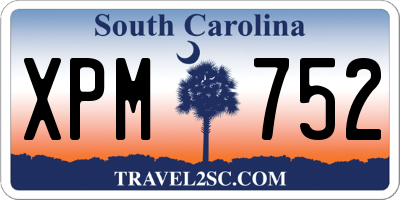 SC license plate XPM752