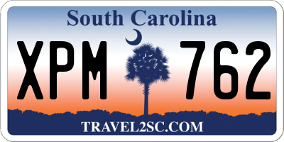 SC license plate XPM762