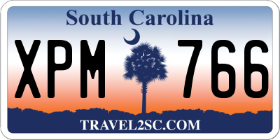 SC license plate XPM766