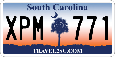 SC license plate XPM771