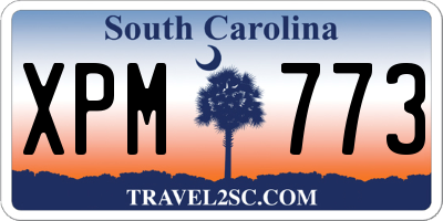 SC license plate XPM773