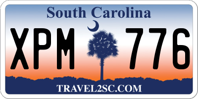 SC license plate XPM776