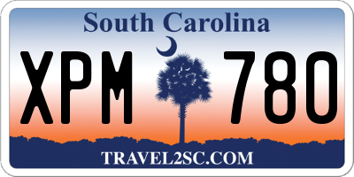 SC license plate XPM780