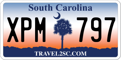 SC license plate XPM797