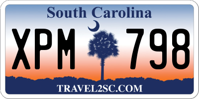 SC license plate XPM798