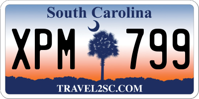 SC license plate XPM799