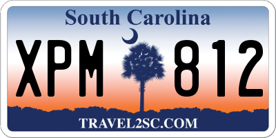 SC license plate XPM812
