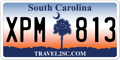 SC license plate XPM813