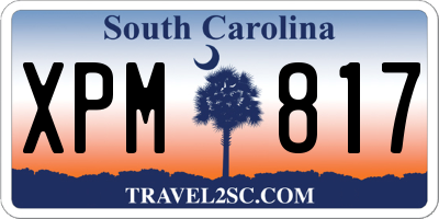 SC license plate XPM817