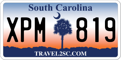 SC license plate XPM819