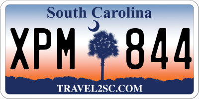SC license plate XPM844