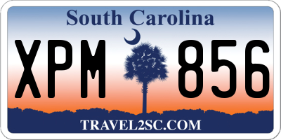 SC license plate XPM856
