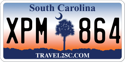 SC license plate XPM864