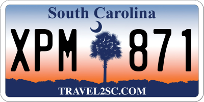 SC license plate XPM871