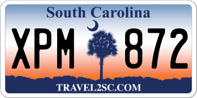 SC license plate XPM872